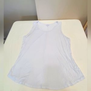 LuLaRoe Plain White Tank Cocoa 3xl